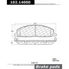 Centric Parts CTEK Metallic Brake Pads, 102.14000 102.14000